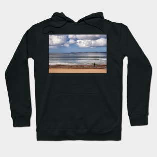 Surfer at Manorbier, Pembrokeshire Hoodie